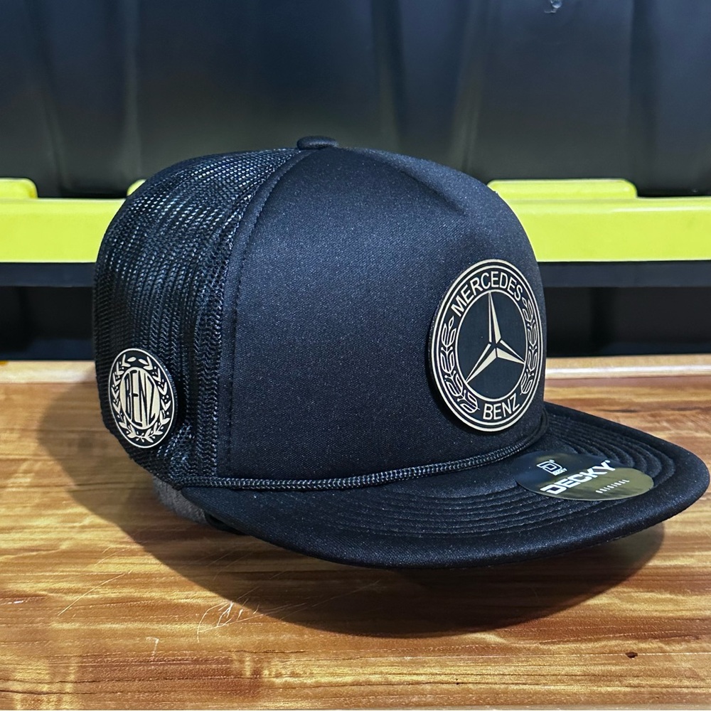 Mercedes-Benz Black Cap foam trucker black Hat
